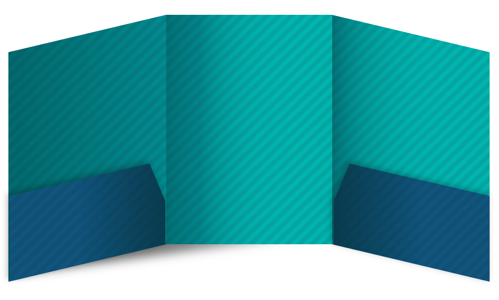9 x 12 Three-Panel Two-Pocket Folder Template