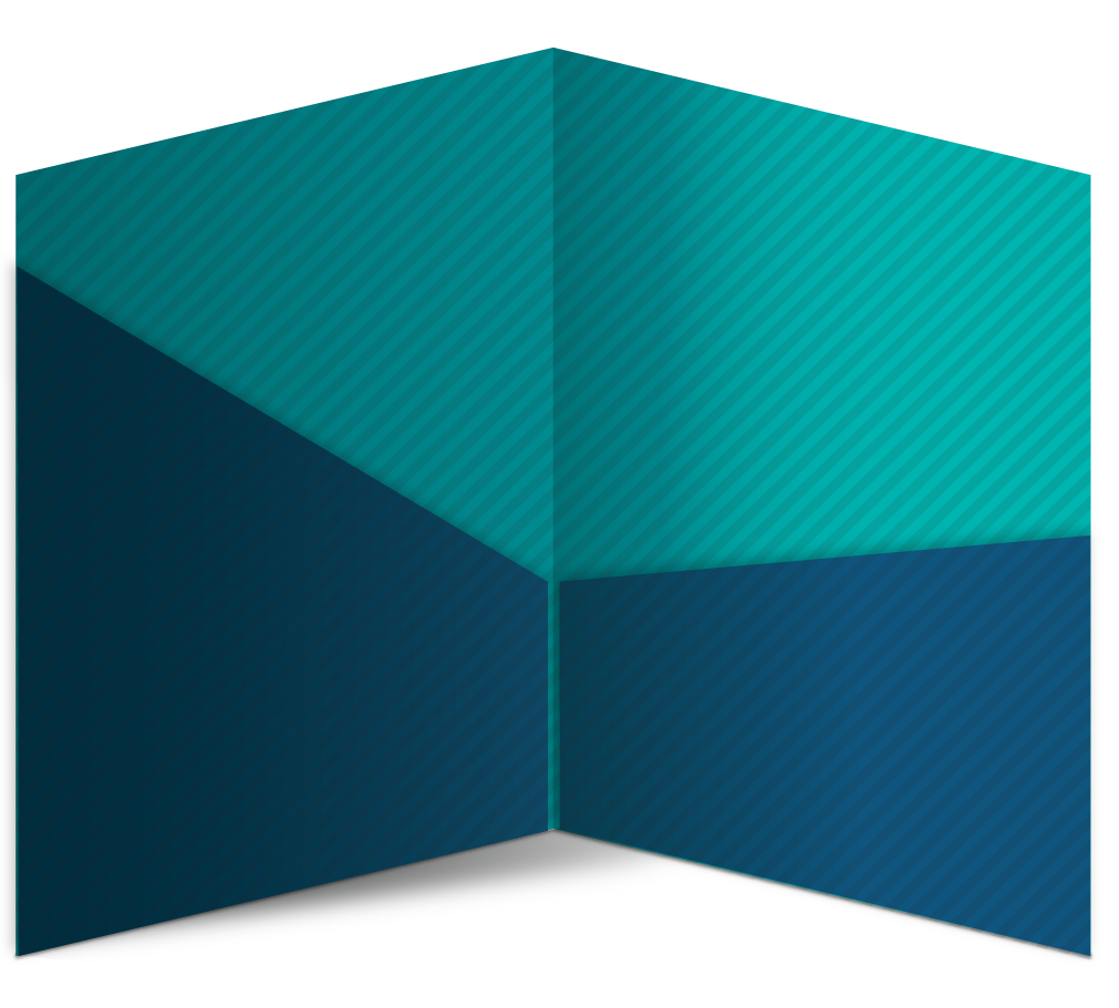 9x12 Two Diagonal Pocket Folder Template