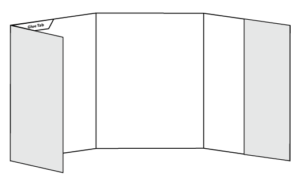 9" x 12" Three Panel Side Pocket Folder